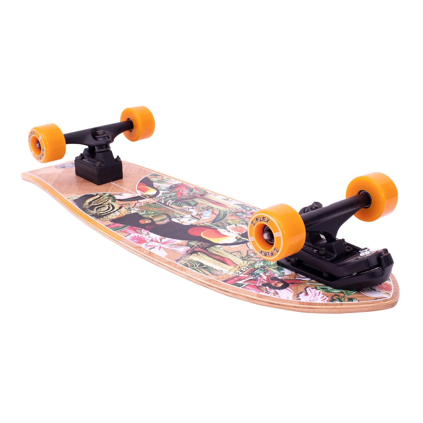 Z Flex Banana Train Surfskate Fish Complete 31"