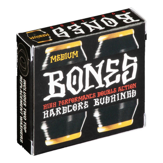 Bones Bushings Medium #3 Yellow/Black (4 Bushings - 2 Trucks)