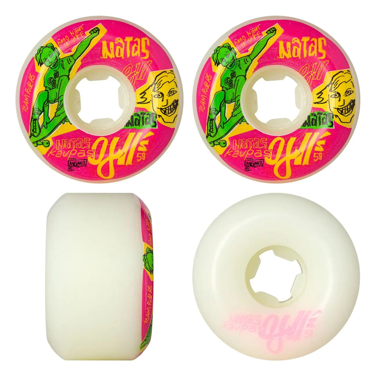 OJ Natas Kaupas II Original Hardline Skateboard Wheels 58mm (95A) BIKEFACTORY Hawaii