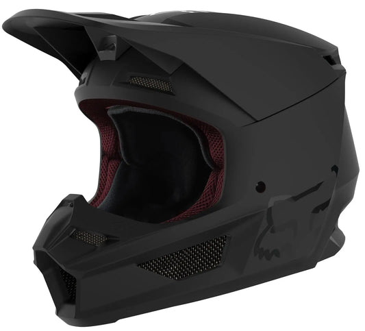 Fox Racing Youth V1 Full-Face Helmet - Matte Black, Small Fox Racing