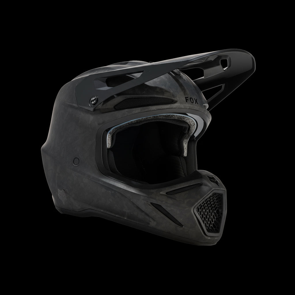 Fox Racing V3 RS Carbon Matte Black Helmet Large