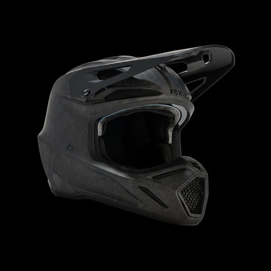 Fox Racing V3 RS Carbon Matte Black Helmet Small