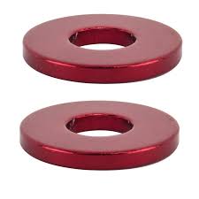 SE Racing Alloy Hub Washer 3/8" Anodized Red Each