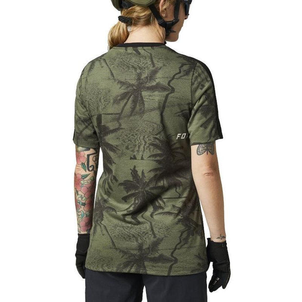 Fox Racing Ranger drirelease Short Sleeve Women's Jersey Medium Olive Green Fox Racing