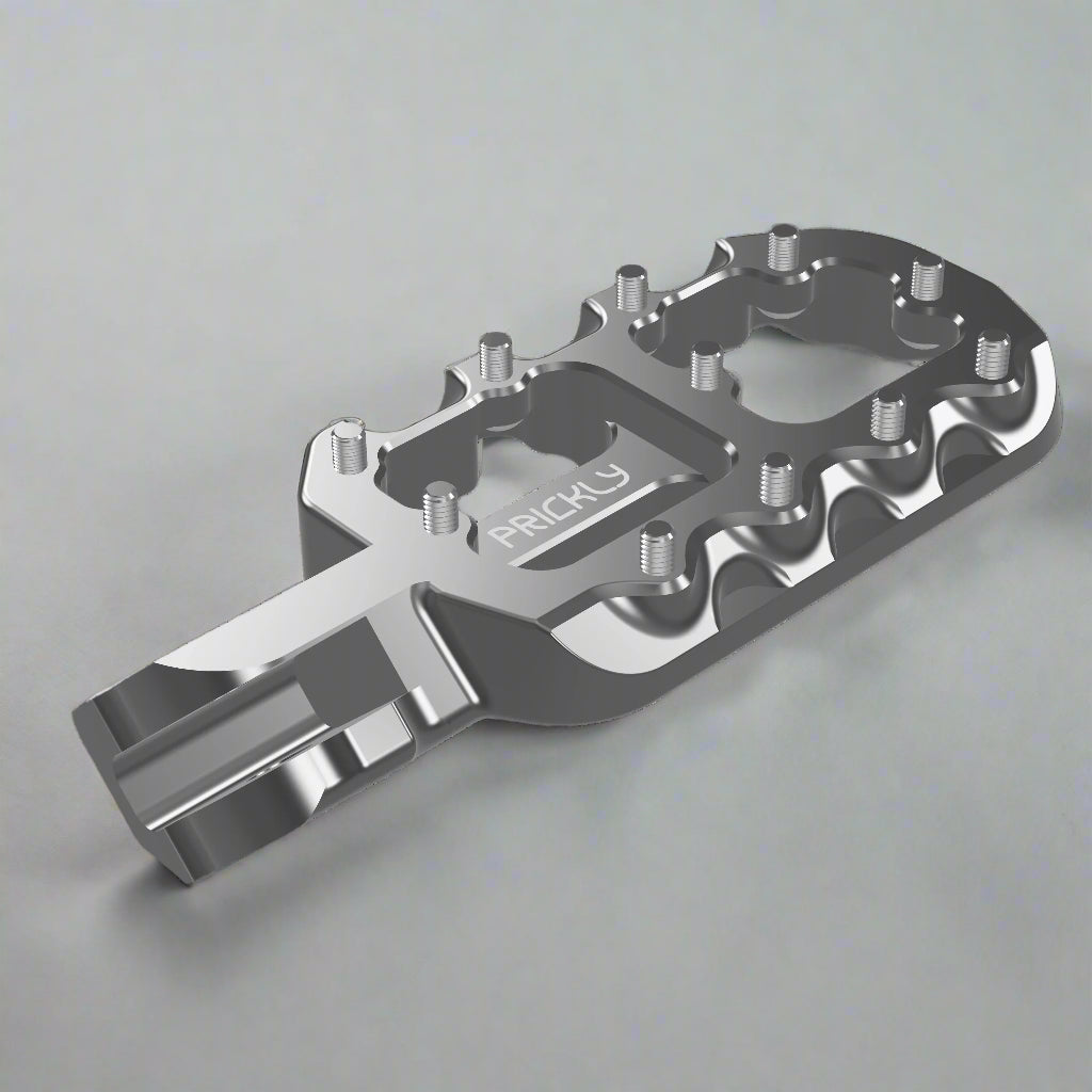 Prickly Raw/Silver Pins Foot Pegs for Surron/ERP