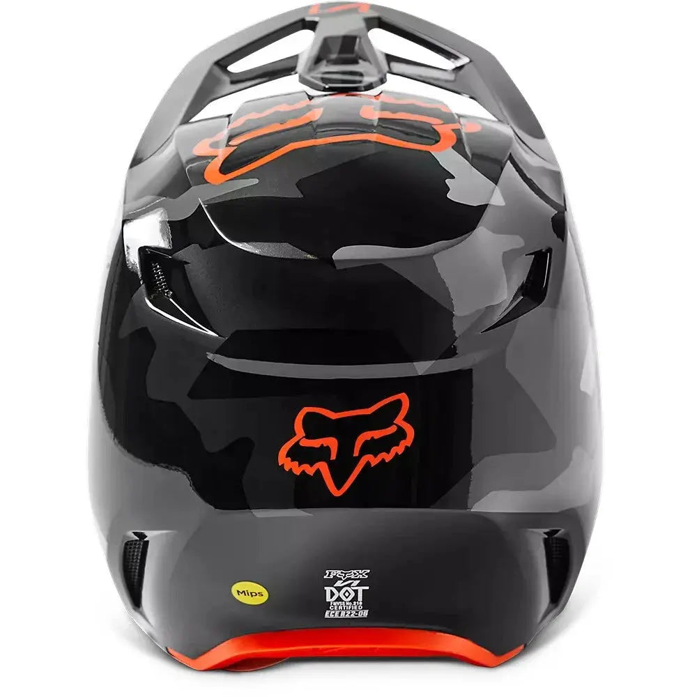 Fox Racing V1 Bnkr DOT Full-Face Helmet - Grey Camo, X-Small Fox Racing