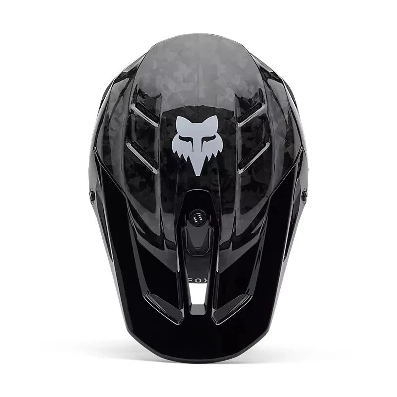 Fox Racing V3 RS Carbon Solid Black Helmet X-Large