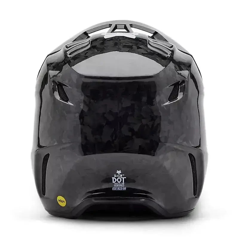 Fox Racing V3 RS Carbon Solid Black Helmet X-Large Fox Racing