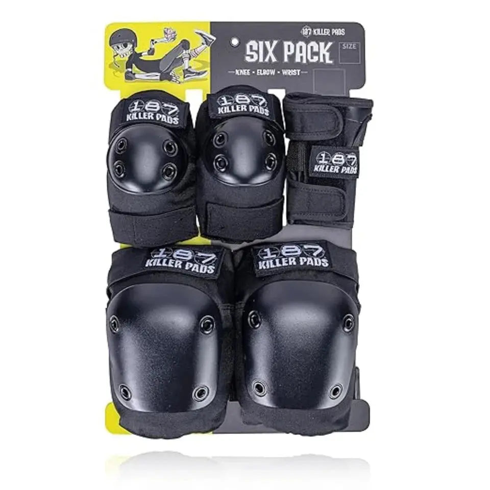 187 Six Pack Pads Small/Medium Black 187 Killer Pads