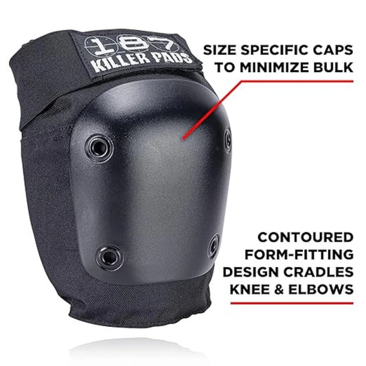 187 Six Pack Pads Small/Medium Black