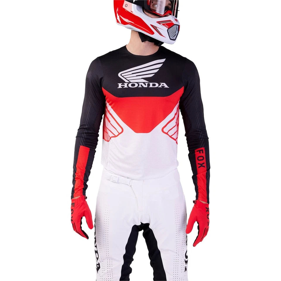 Fox Racing Flexair Honda Jersey - Black/White, Large