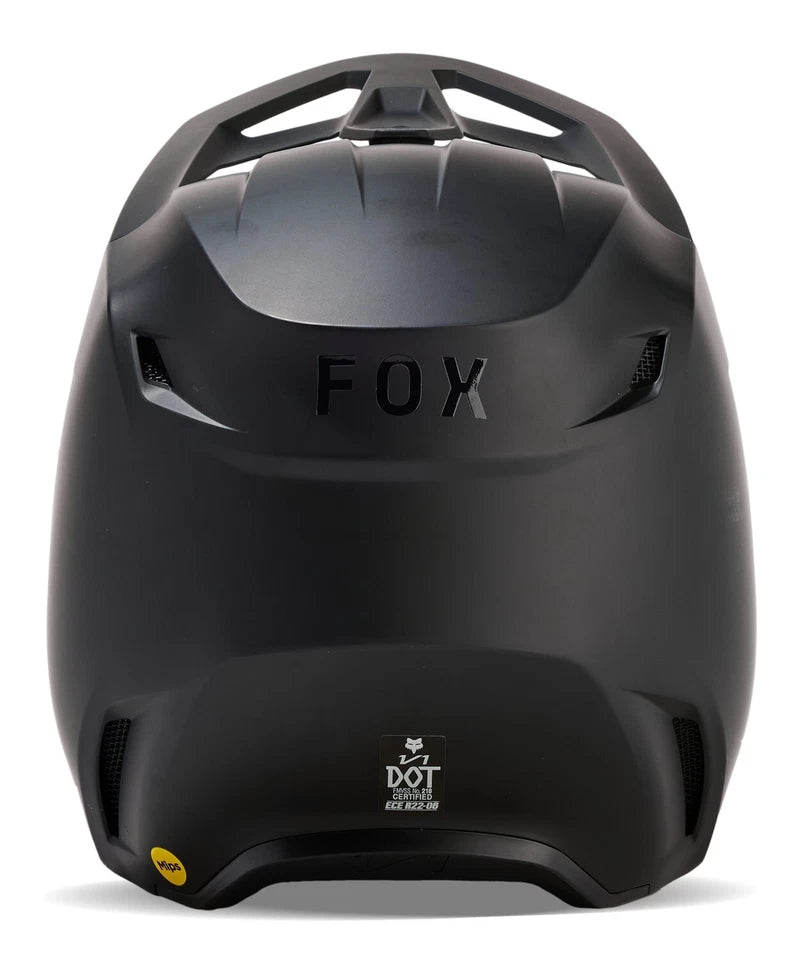 Fox Racing V1 Solid MX Offroad Helmet Matte Black XS