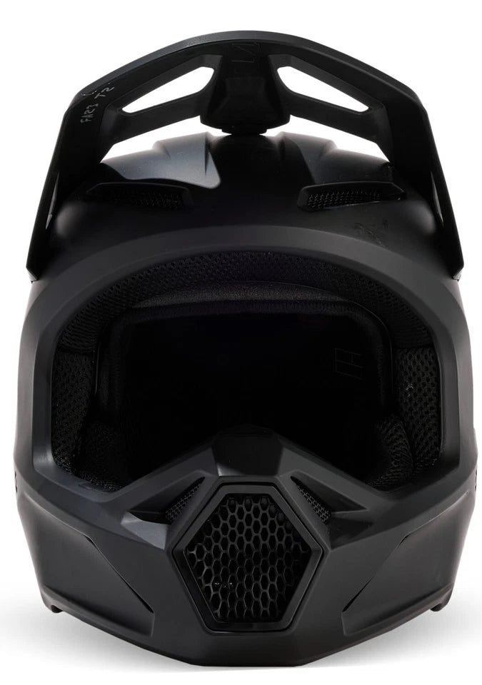 Fox Racing V1 Solid MX Offroad Helmet Matte Black XS