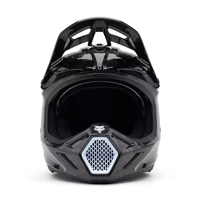 Fox Racing V3 RS Carbon Solid Black Helmet X-Large