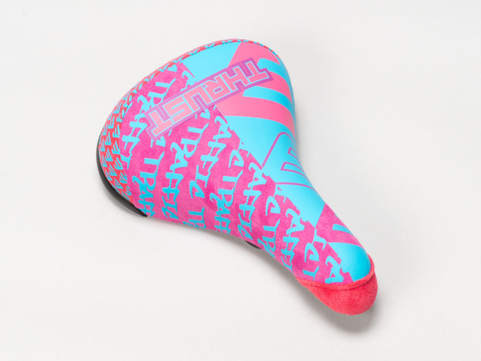 Thrust Wheelie Seat - Blue/Pink Mafia Bikes