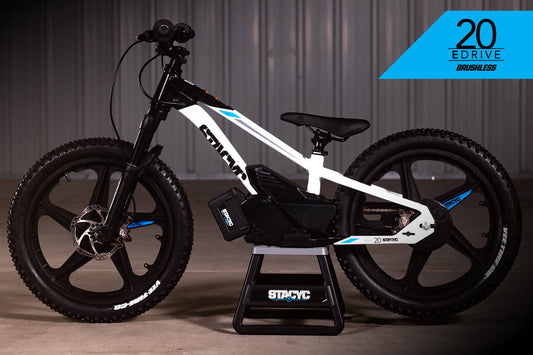 Stacyc 36v 20" eDrive Launch Edition Black/White Ebike
