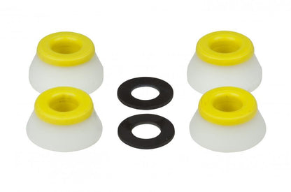 Bones HardCore Bushings Medium Yellow/White (4 Bushings - 2 Trucks)