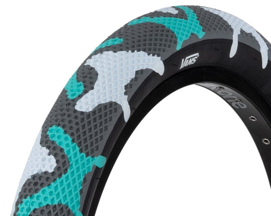 Cult Vans Collab 29" x 2.10" Teal Camo w/ Black Sidewall Tire