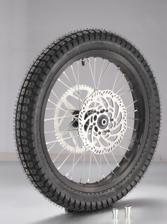 E Ride Pro 18" Rear Wheel Assembly w/ Babyfat Tire 3.00-18 SHE7006