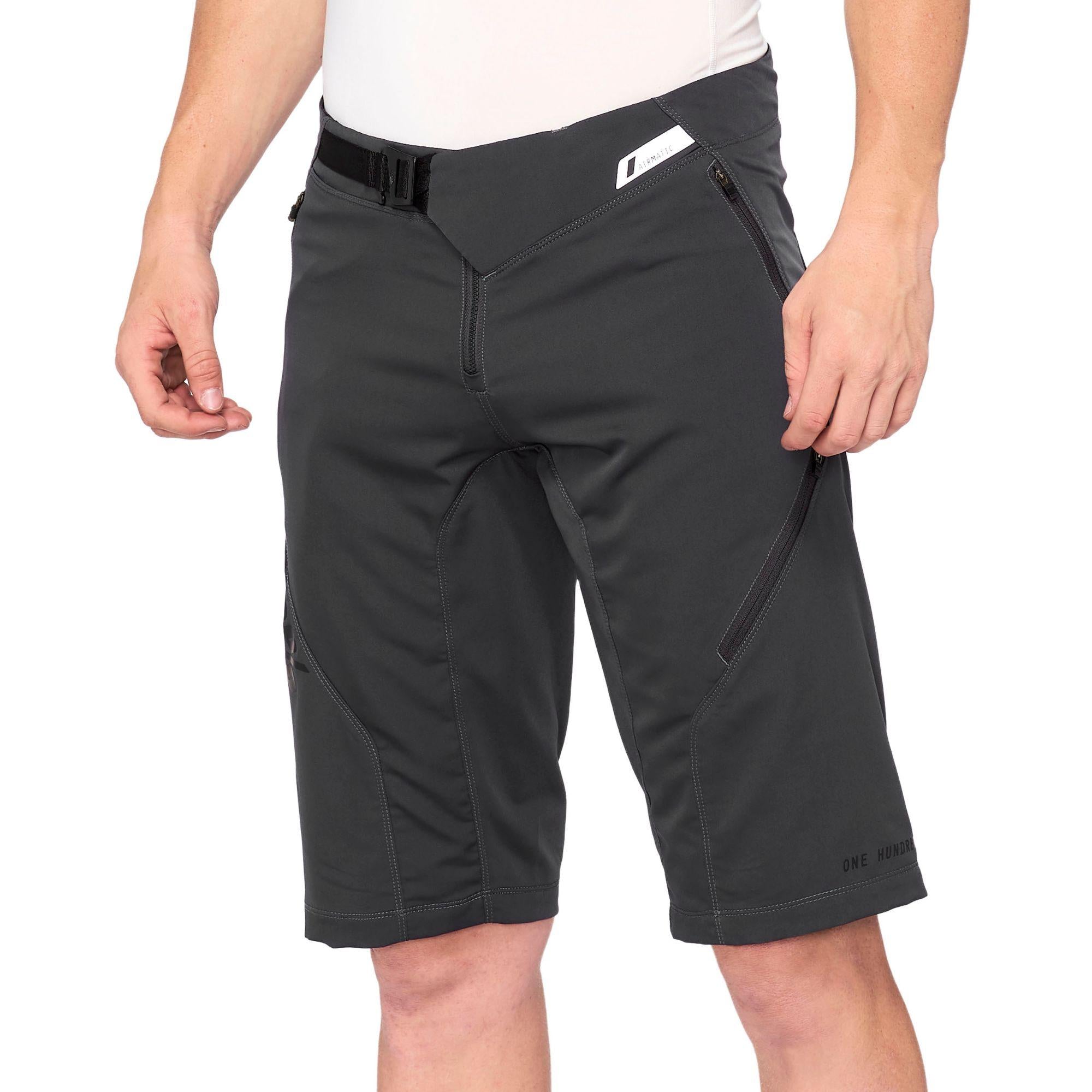 100% Airmatic Men's Short Grey/Black 34
