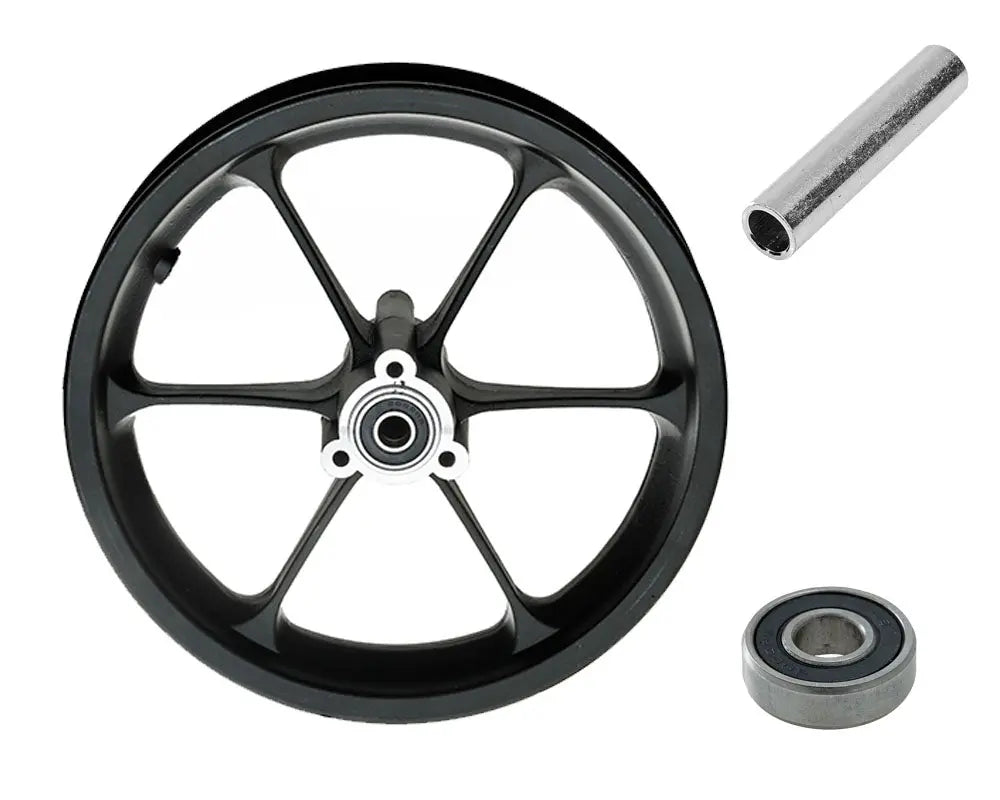 Burromax Wheel, Fits TT750 Front or Rear, 12.5x2.75, Black 6 Spoke (#3,4,5.2) Burromax