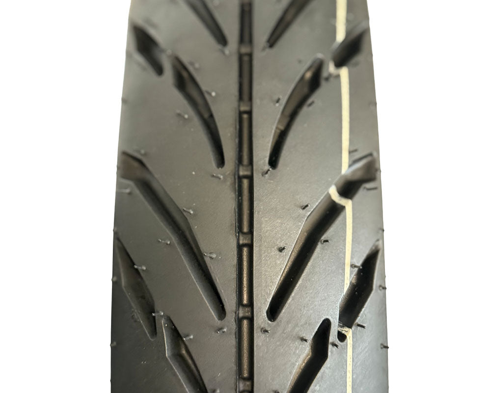 Burromax Wheel Assembly, 12" Front And Rear, Supermoto 100/90-12 Tire, 12x2.5 Radial 12 Spoke Wheel, Silver, Set of 2 (Part #10087) Fits XRA, HRH, HRS with Extended Swing Arms Burromax