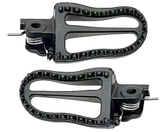 Burromax Performance Foot Peg Set, Forged, SS Springs Fits TT1000R, TT1600R, HRH, HRS, XRA, XRB