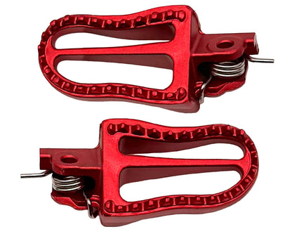 Burromax Performance Foot Peg Set, Forged, SS Springs Fits TT1000R, TT1600R, HRH, HRS, XRA, XRB