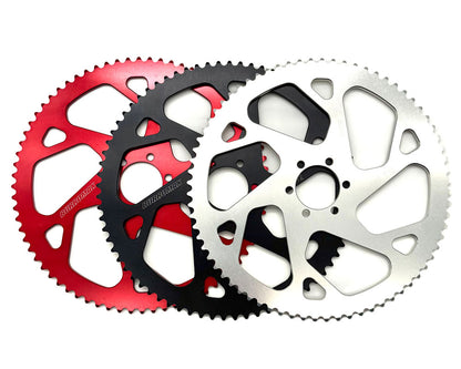 Burromax Sprocket, 72T 7075 Aluminum #35 Chain, 48mm BC- 37.1mm ID, Red Anodized