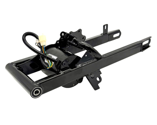 Burromax Rear Fork, Swing Arm, Steel Black, Plus 80mm Longer uses Stock TT1600 or XR Series Motors, Includes Bearings (Part #10298) Fits HRH, HRS