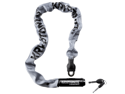 Kryptonite Keeper 785 Integrated Chain Lock 7mm x 85cm (33.5") Grey