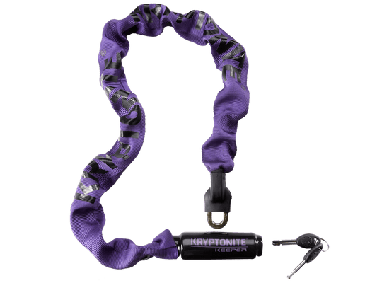 Kryptonite Keeper 785 Integrated Chain Lock 7mm x 85cm (33.5") Purple