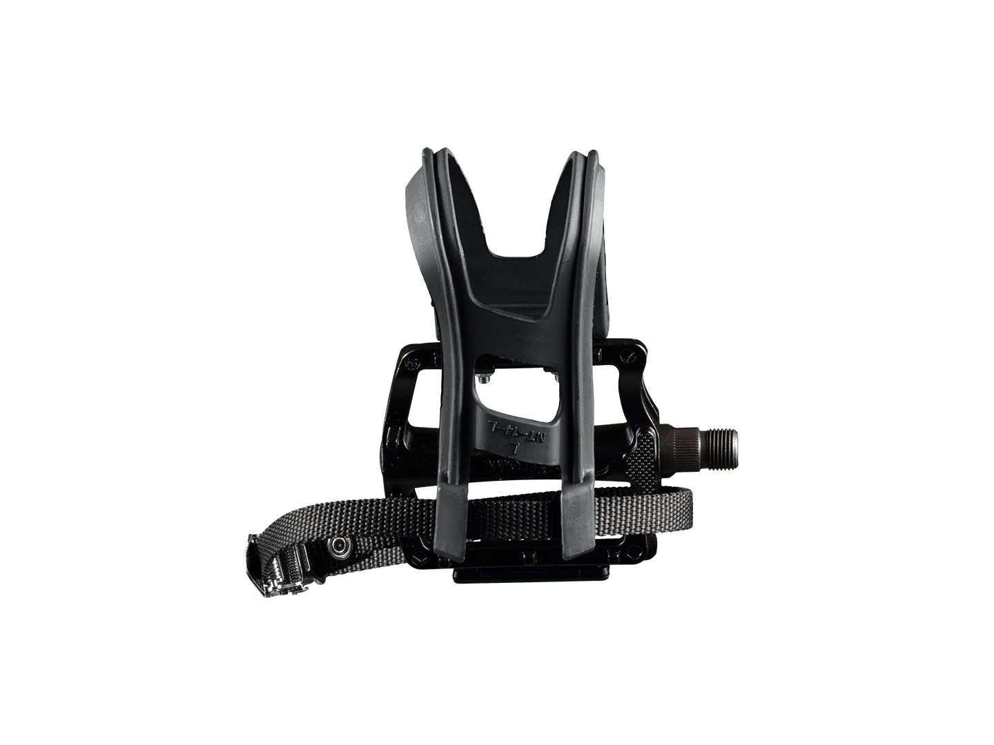 Wellgo B197T Resin Medium Pedal with Toe Clip & Strap