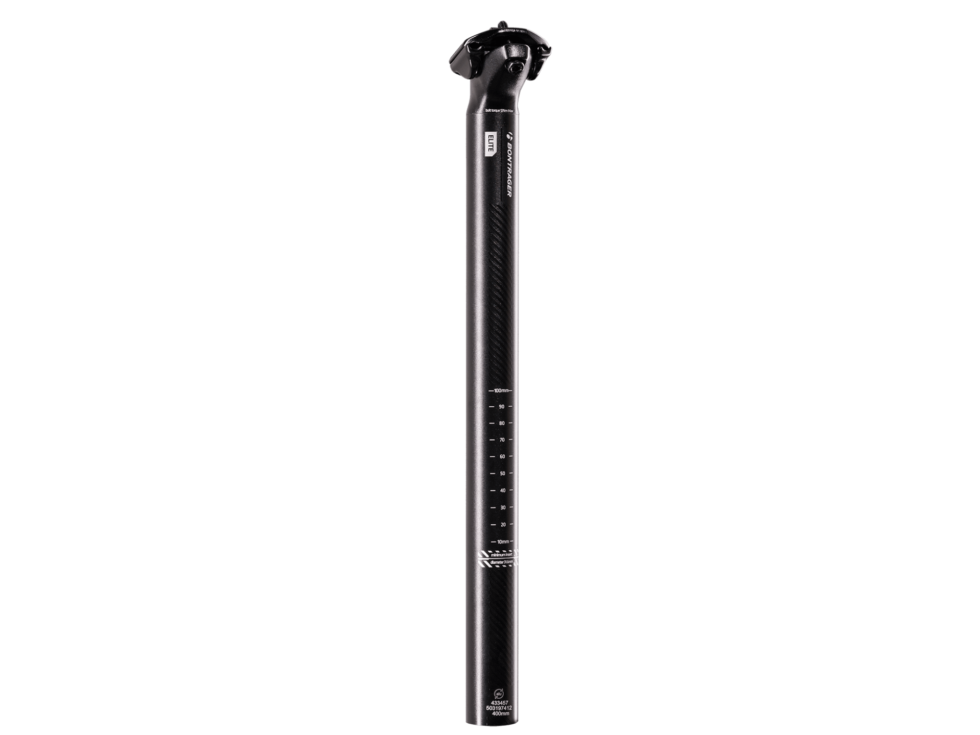Bontrager Elite Seatpost 31.6mm x 330mm x 15mm Black Bontrager