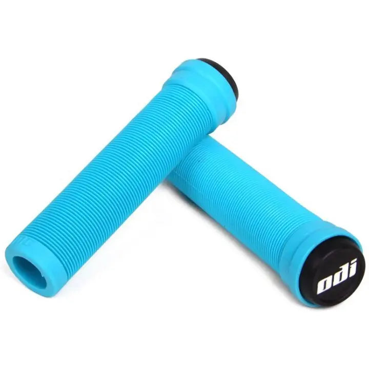 ODI Longneck Soft Flangeless Grips Aqua BIKEFACTORY Hawaii