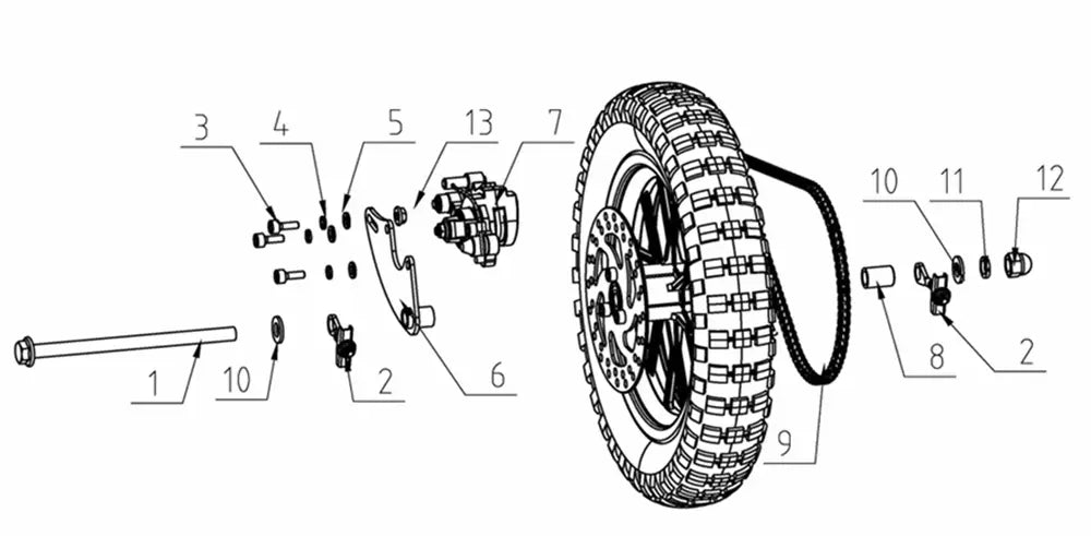 Burromax Chain, Final Drive, T8F-110 Link, Fits TT750R Part #10149 Burromax