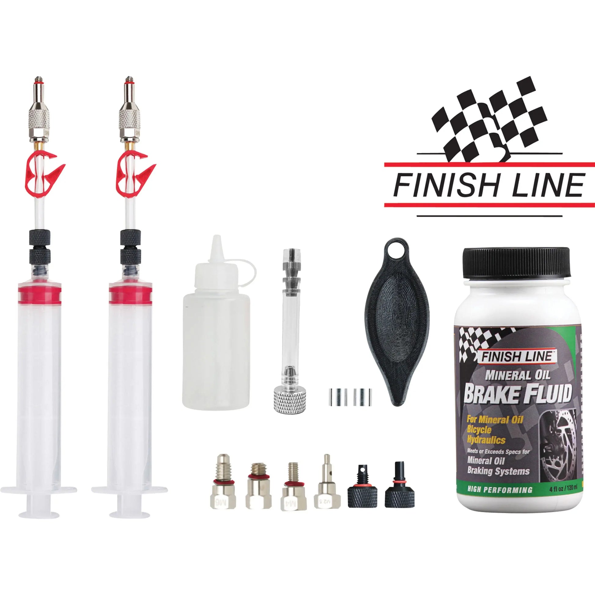 Jagwire Pro Mineral Oil Bleed Kit - Shimano, Magura, Tektro, TRP, Hayes, Adapters Included JagWire