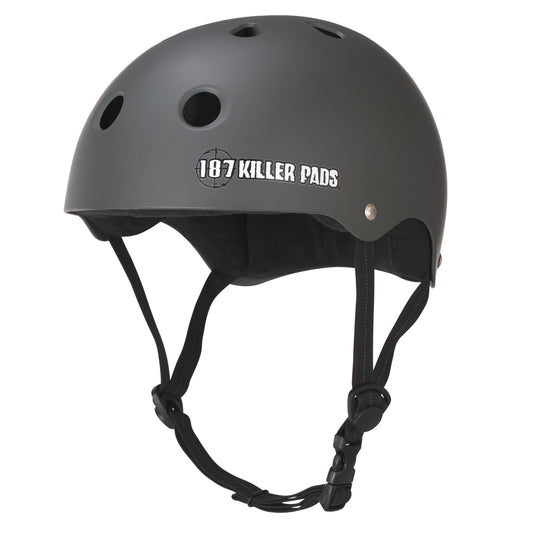 187 Killer Pads PRO SKATE HELMET with Sweatsaver Liner - Matte Black- L