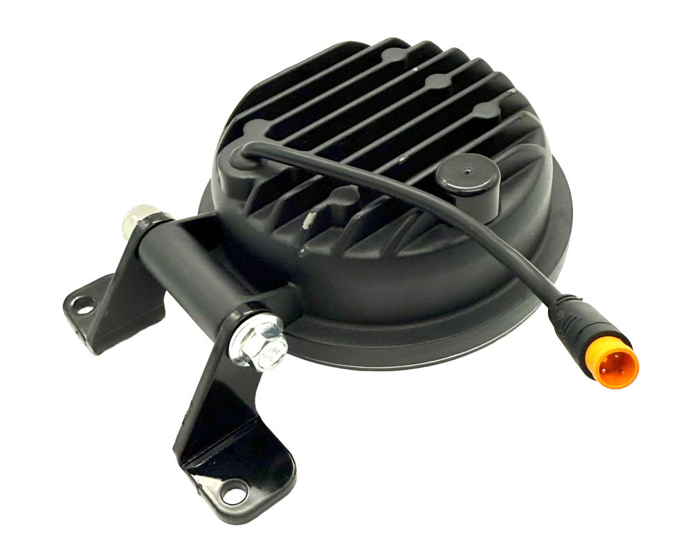 Burromax Headlight, Round, Aluminum Casing with Halo and Bracket (Part #19075) Fits TT1600R, HRH, HRS, XRA, XRB Burromax