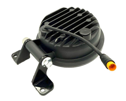 Burromax Headlight, Round, Aluminum Casing with Halo and Bracket (Part #19075) Fits TT1600R, HRH, HRS, XRA, XRB Burromax