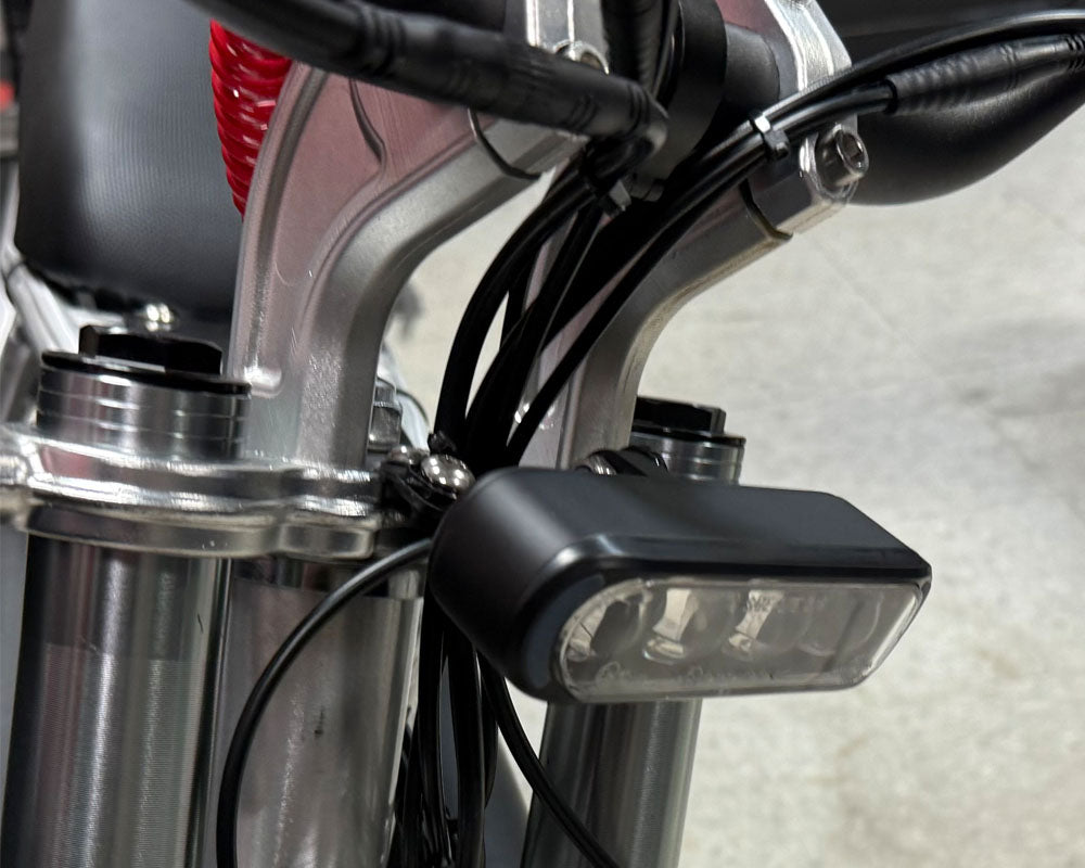 Burromax Headlight, Flat, 4 LED with Halo Side and Bracket (Part #19079) Fits TT1600R, HRH, HRS, XRA, XRB Burromax