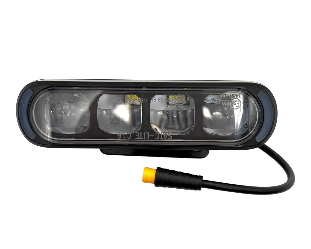 Burromax Headlight, Flat, 4 LED with Halo Side and Bracket (Part #19079) Fits TT1600R, HRH, HRS, XRA, XRB Burromax