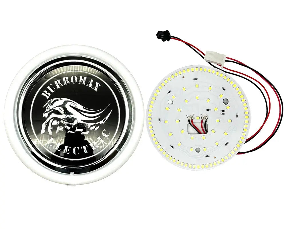 Burromax Logo, Side Light Assembly, Left Side (#2, #5) (Part #19087) Fits TT1000R, TTMAX Burromax