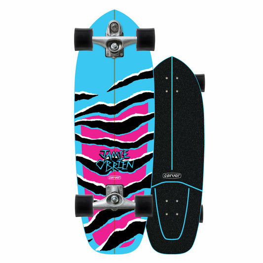 Carver C7 Raw 31" J.O.B Blue Tiger Surfskate Complete (2022)