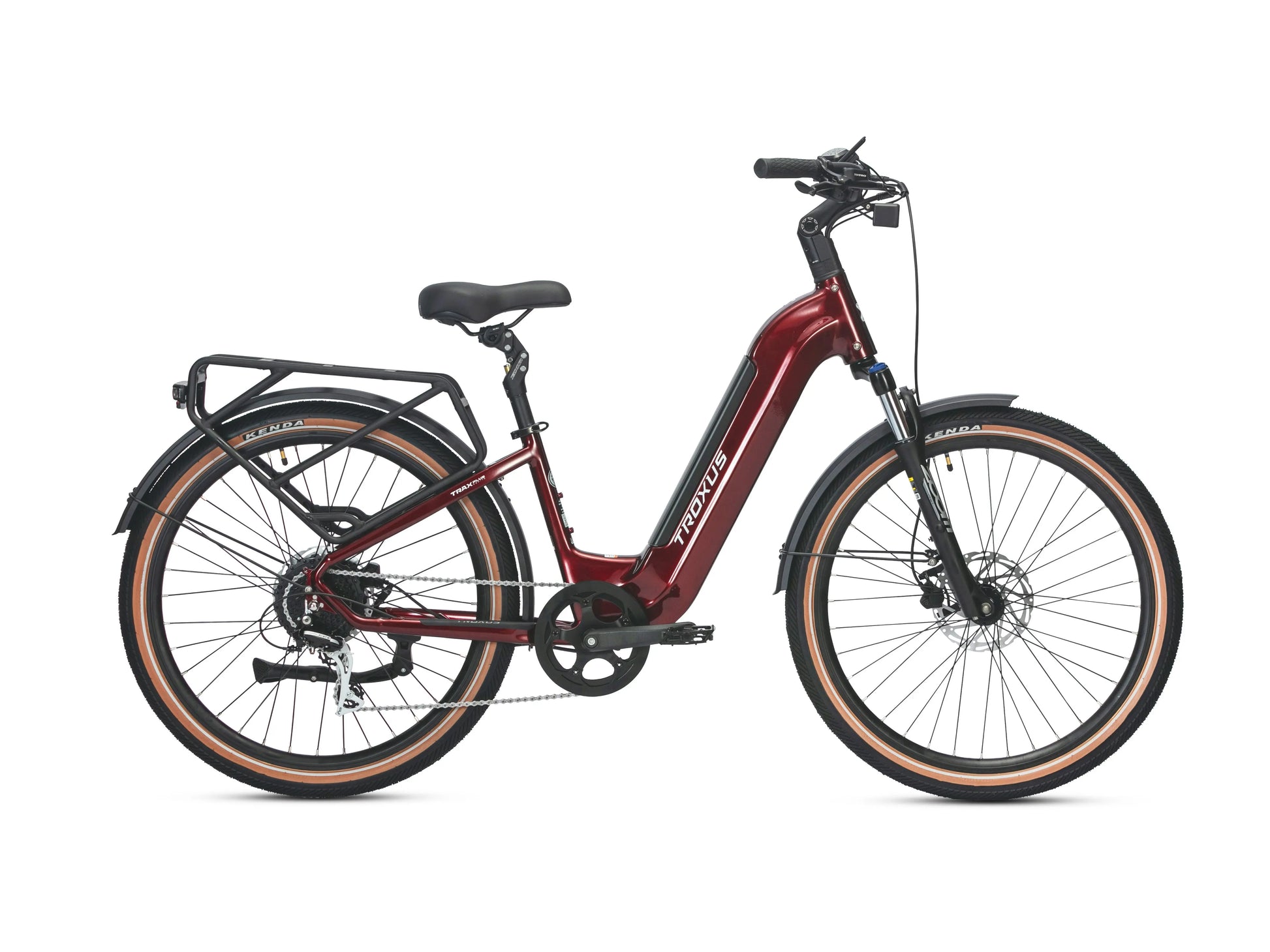 Troxus Trax Plus Commuter 27.5" 500W/15 (M) - Metallic Red E-Bike Troxus