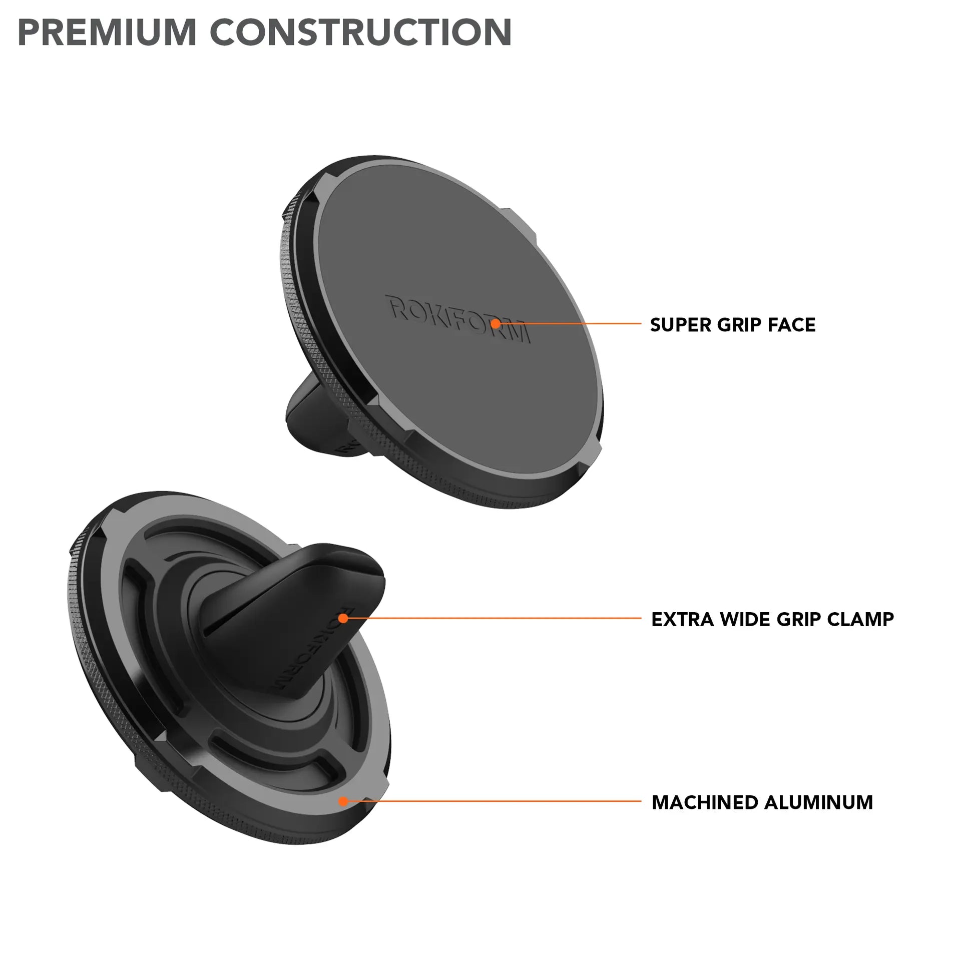 Rokform Dual Magnet Vent Mount - MagSafe® Compatible Rokform