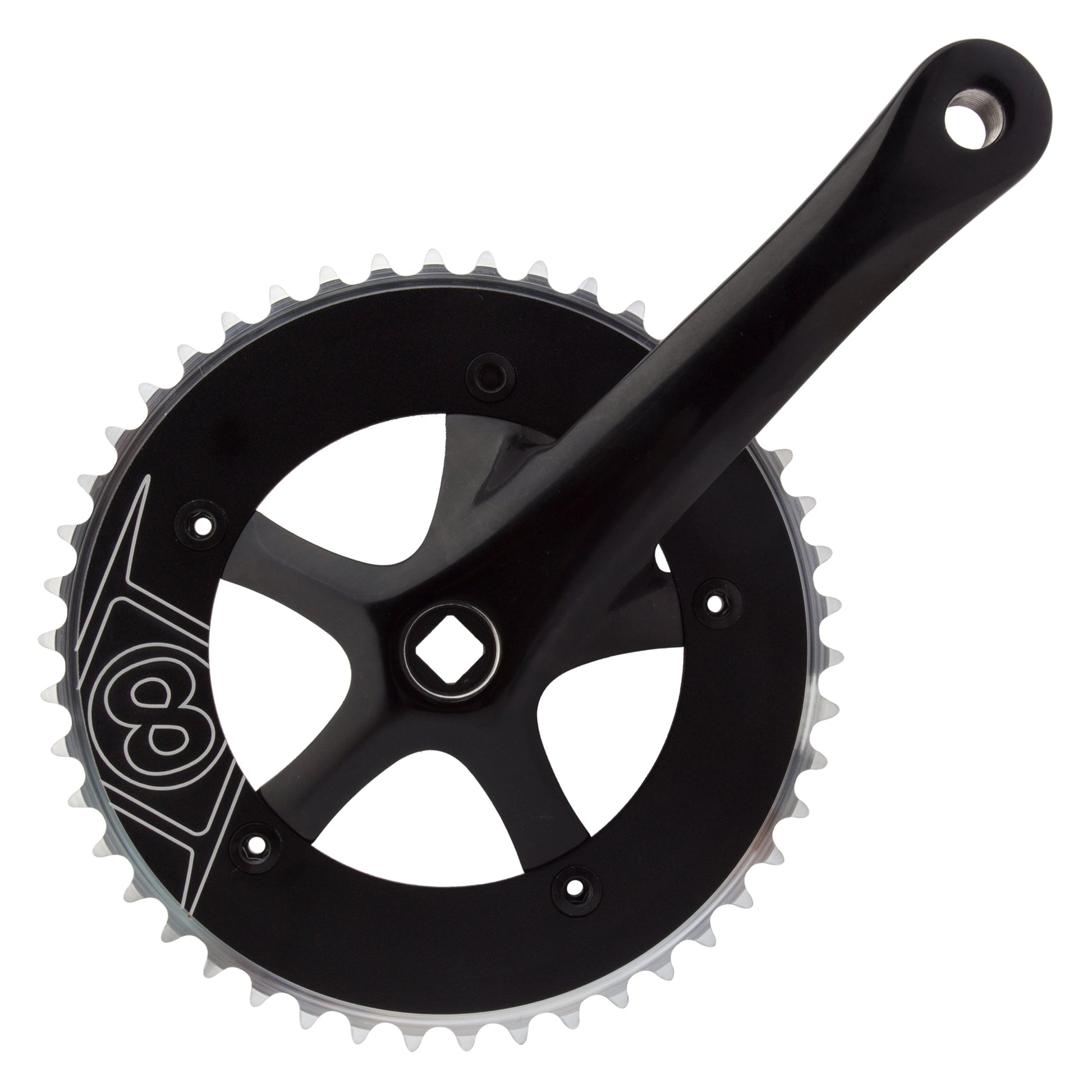 Origin8 Pro Pulsion Single Speed Crankset - 110mm BCD/5-Bolt (46 / Black / 170mm) BIKEFACTORY Hawaii