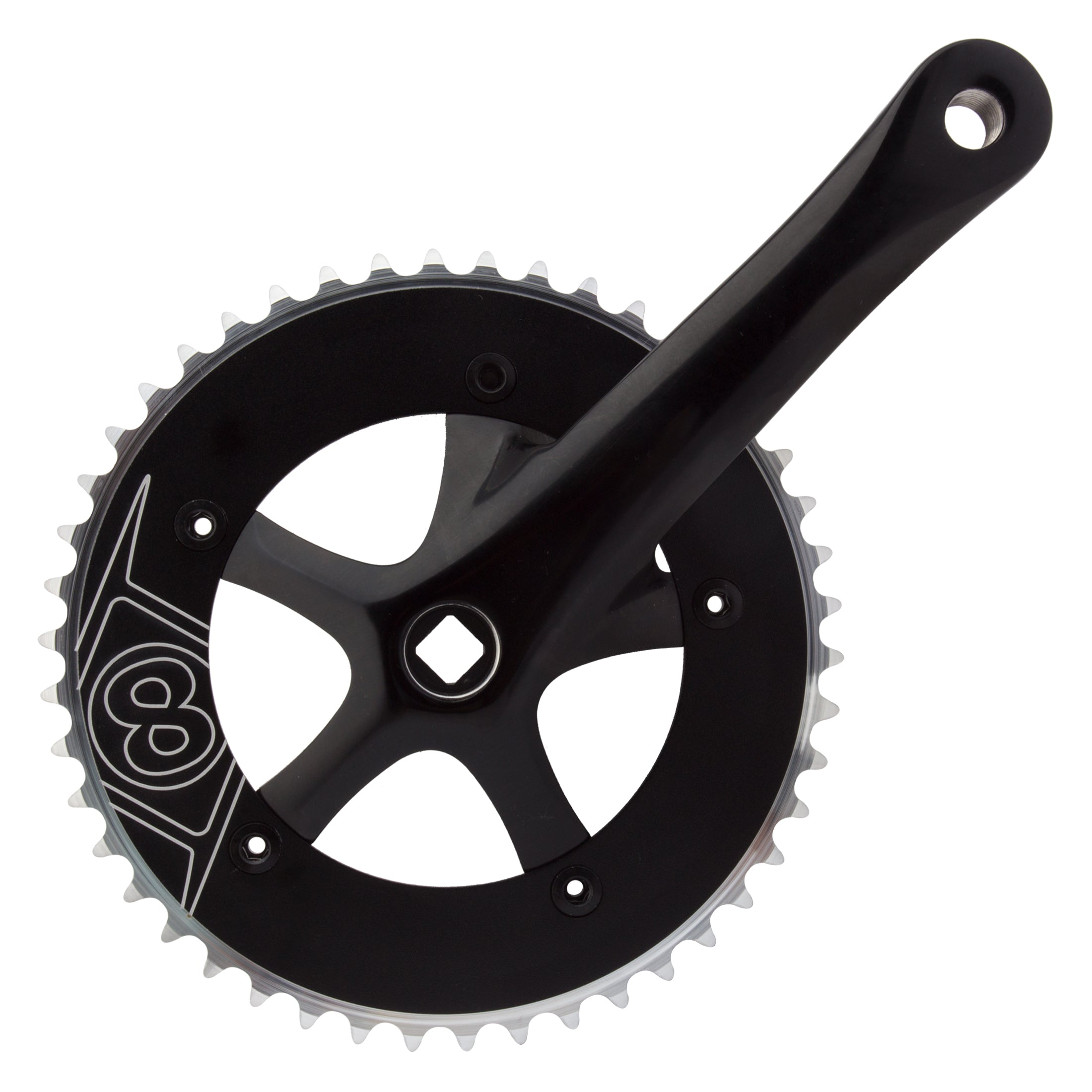 Origin8 Pro Pulsion Single Speed Crankset - 110mm BCD/5-Bolt (46 / Black / 170mm) BIKEFACTORY Hawaii