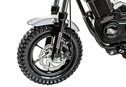Burromax Electric Mini Bike, TT750R - White Carbon Fiber