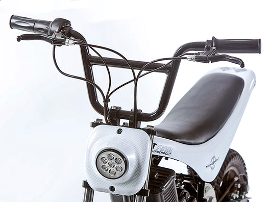Burromax Electric Mini Bike, TT750R - White Carbon Fiber